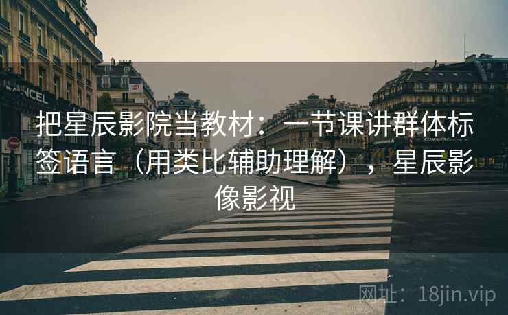 把星辰影院当教材：一节课讲群体标签语言（用类比辅助理解），星辰影像影视